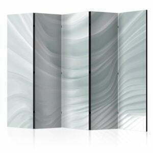 5-teiliges Paravent - Waving White II [Room Dividers]