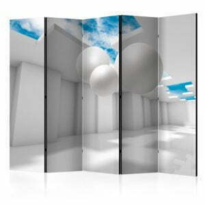 5-teiliges Paravent - Architecture of the Future II [Room Dividers]