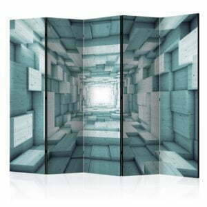 5-teiliges Paravent - Rectangular March II II [Room Dividers]