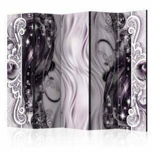 5-teiliges Paravent - Buckles (Pink) II [Room Dividers]