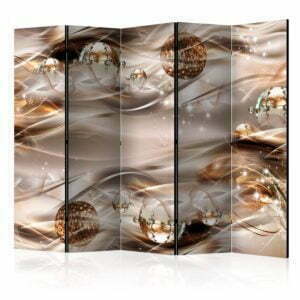 5-teiliges Paravent - Amber Constellation II [Room Dividers]