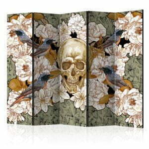 5-teiliges Paravent - Among flowers II [Room Dividers]