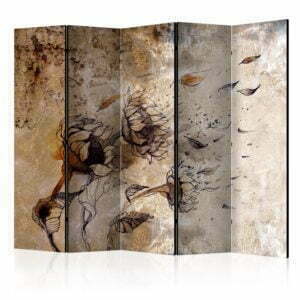 5-teiliges Paravent - Breath of wind II [Room Dividers]