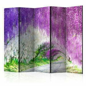 5-teiliges Paravent - Enchanted garden II [Room Dividers]