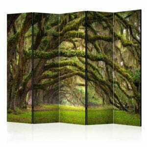 5-teiliges Paravent - Tree embrace II [Room Dividers]