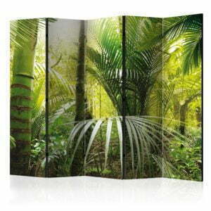 5-teiliges Paravent - Green alley II [Room Dividers]