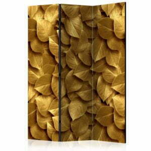 3-teiliges Paravent - Golden Leaves [Room Dividers]