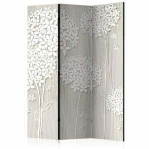 3-teiliges Paravent - Creamy Daintiness [Room Dividers]