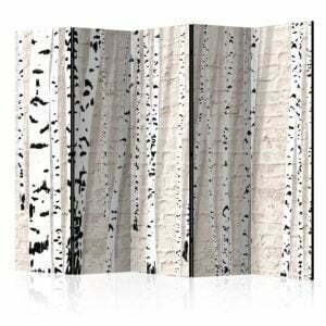 5-teiliges Paravent - Birchen Grove II [Room Dividers]