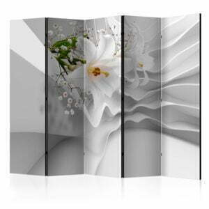 5-teiliges Paravent - Flowers for Modernity II [Room Dividers]