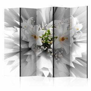 5-teiliges Paravent - Floral Explosion II [Room Dividers]