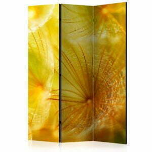 3-teiliges Paravent - Soft dandelion flower [Room Dividers]