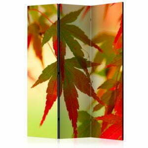 3-teiliges Paravent - Colourful leaves [Room Dividers]
