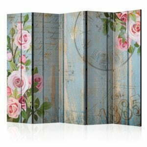 5-teiliges Paravent - Vintage garden II [Room Dividers]
