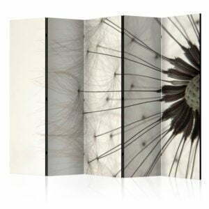 5-teiliges Paravent - Dandelion seed head II [Room Dividers]