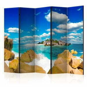5-teiliges Paravent - Summer asylum II [Room Dividers]