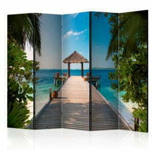 5-teiliges Paravent - Hawaiian dream II [Room Dividers]
