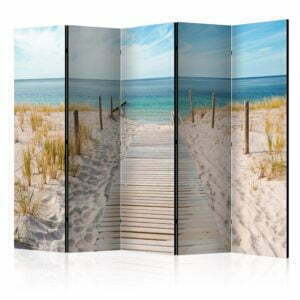 5-teiliges Paravent - Holiday at the seaside II [Room Dividers]