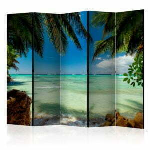 5-teiliges Paravent - Relaxing on the beach II [Room Dividers]