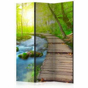 3-teiliges Paravent - Green forest [Room Dividers]