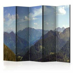 5-teiliges Paravent - Mountains’ Magic II [Room Dividers]