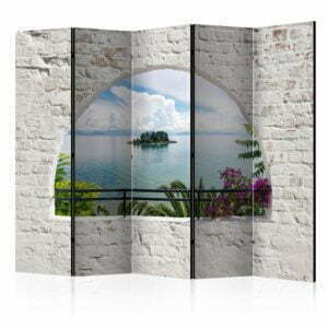 5-teiliges Paravent - Corfu Island II [Room Dividers]
