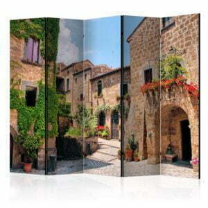 5-teiliges Paravent - Tuscan alley II [Room Dividers]