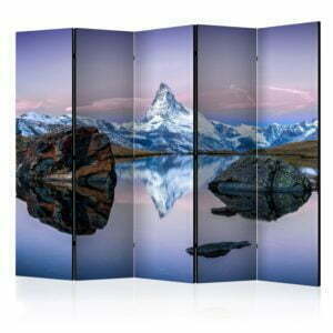 5-teiliges Paravent - Lonely Mountain II [Room Dividers]