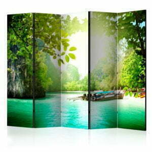 5-teiliges Paravent - Secret Paradise II [Room Dividers]
