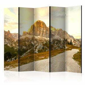 5-teiliges Paravent - Beautiful Dolomites II [Room Dividers]