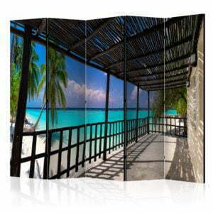 5-teiliges Paravent - Carefree Paradise II [Room Dividers]