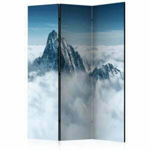 3-teiliges Paravent - Mountain in the clouds [Room Dividers]