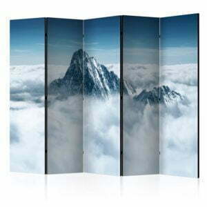5-teiliges Paravent - Mountain in the clouds II [Room Dividers]