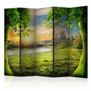 5-teiliges Paravent - Glade of dreams II [Room Dividers]