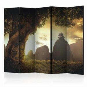5-teiliges Paravent - Mysterious China II [Room Dividers]