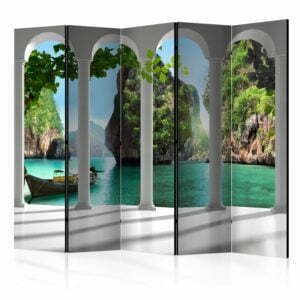 5-teiliges Paravent - On the terrace II [Room Dividers]