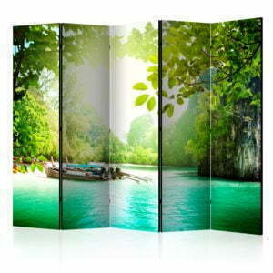 5-teiliges Paravent - Heavenly landing II [Room Dividers]