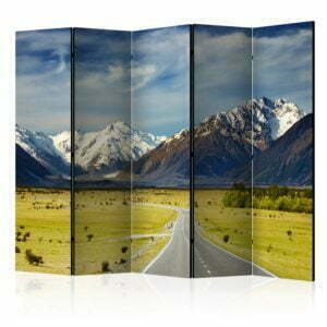 5-teiliges Paravent - Southern Alps, New Zealand II [Room Dividers]