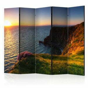 5-teiliges Paravent - Sunset: Cliffs of Moher, Ireland II [Room Dividers]