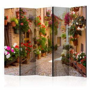 5-teiliges Paravent - The Alley in Spello (Italy) II [Room Dividers]