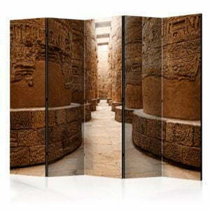 5-teiliges Paravent - The Temple of Karnak, Egypt II [Room Dividers]