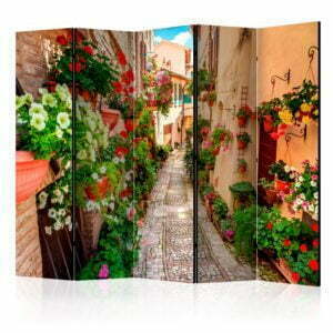 5-teiliges Paravent - Alley in Umbria II [Room Dividers]