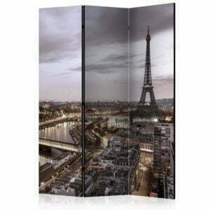 3-teiliges Paravent - Night in Paris [Room Dividers]