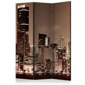 3-teiliges Paravent - Night life in Miami [Room Dividers]