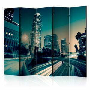 5-teiliges Paravent - The streets of Los Angeles II [Room Dividers]