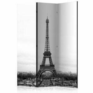 3-teiliges Paravent - Paris: black and white photography [Room Dividers]