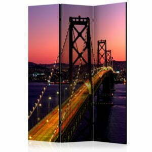 3-teiliges Paravent - Charming evening in San Francisco [Room Dividers]