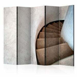 5-teiliges Paravent - Spiral stairs II [Room Dividers]