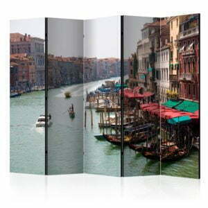 5-teiliges Paravent - The Grand Canal in Venice, Italy II [Room Dividers]