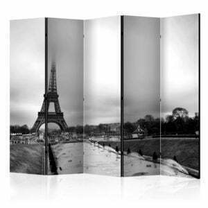 5-teiliges Paravent - Paris: Eiffel Tower II [Room Dividers]